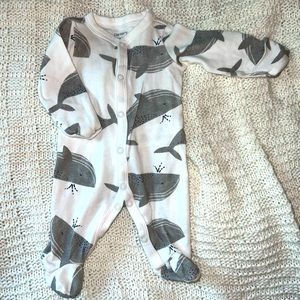 Carters Newborn Whale onesie